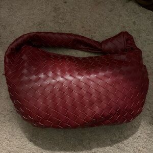 Woven Red Shoulder Bag